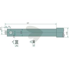 Balspjut Lngd 1115mm Form Rak Manitou 55346