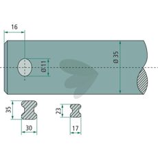 Balspjut rak 55764