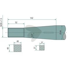 Balspjut konisk mutter Weidemann,Stoll M28X1,5 - 54435