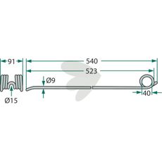 Fjderpinnar strnglggare grn - 250-234X