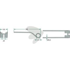 Rfspinne rotorvndare JF-Stoll 385mm