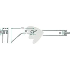 Rfspinne Deutz Fahr (Kverneland) 530 mm