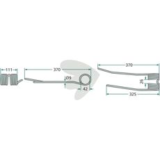 Rfspinne hger Kemper 370 mm