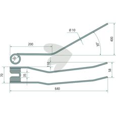 Pinne Krone med flera 640mm 20048768.0