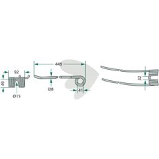 Pinne Passar till Pttinger Lngd mm 449 238060151