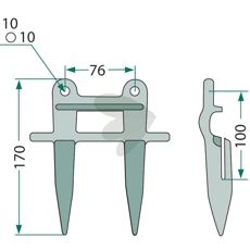 Dubbelfinger 3160592R2, 3159696R91, 