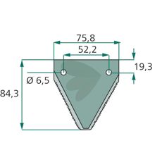 Knivklinga tandat 25-Pack