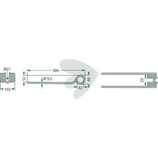 Rfspinne rotorvndare Pttinger 380mm