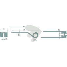 Rfspinne rotorvndare Pttinger 386mm