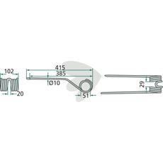 Rfspinne rotorvndare Pttinger 415mm