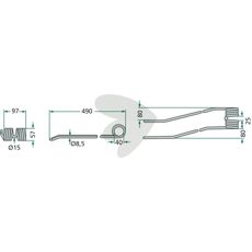 Rfspinne Pttinger 490 mm