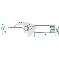 Pick-up pinne 160 mm Kemper, Schuitemaker