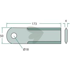 Kniv Halmhack 25-pack - Z53454