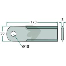 Kniv Halmhack 25-pack - Z35221