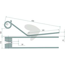 Rfspinne Angeloni 620 mm