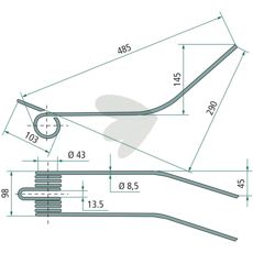 Rfspinne Slam,Borello 485 mm