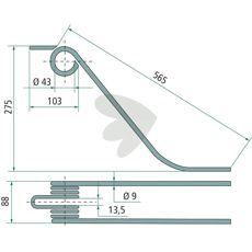 Rfspinne Fort 565 mm