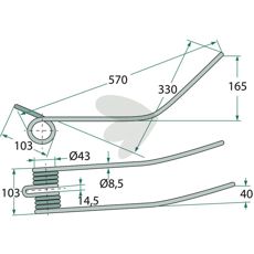 Rfspinne Morra 570 mm