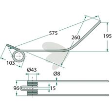 Rfspinne Slam 575 mm