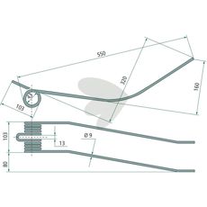 Rfspinne Slam 550 mm