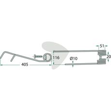 Rfspinne vnster Galfr 405 mm