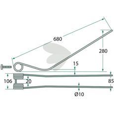 Rfspinne Galfr 680 mm