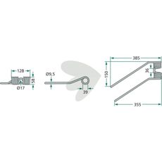 Rfspinne rotorvndare Niemeyer 385mm V