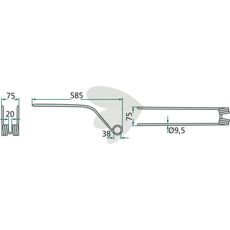 Rfspinne Niemeyer 585 mm 600041