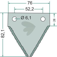 Knivklinga tandad 25-Pack - 84429103