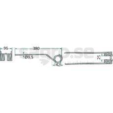 Pinne till roterande rfsa 10-Pack