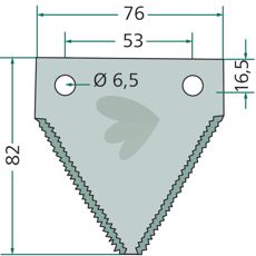 Knivklinga tandad 25-Pack - 44103700