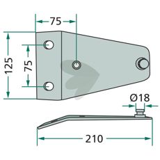 Knivfste EU-056K0, EU-056, VGEU-056K0