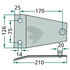 Knivfste PZ-0243K0, VGPZ-0243K0, PZ-0243