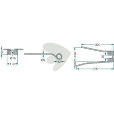 Rfspinne Fransgard, Pttinger, PZ m.fl. 375mm V