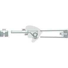 Rfspinne PZ (Kverneland) 395 mm
