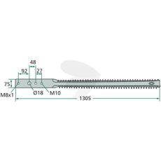 Silo dubbel kniv - 122193