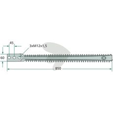 Silo dubbel kniv - 50480500