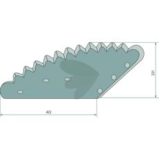 Kniv fr fodervagn 422X231