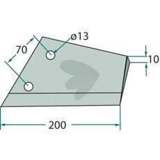 Vingskr FL 20 200mm hl 13mm 3374402