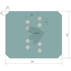 Slitdel fr landsida inkl. skruv - 27081400