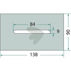 Avskraparplatta Lely med flera 0115