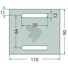 Avskraparplatta Lely med flera 0119