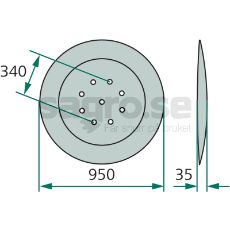 Glidtallrik - 11589