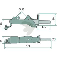 Styrarm - 654302