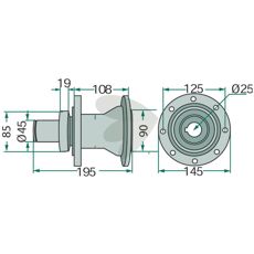 Trumnav med lager 6209 2RS C3