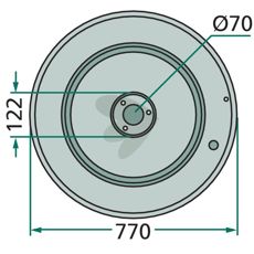 Glidtallrik - 478038