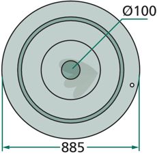 Glidtallrik - 476025