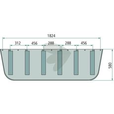 Fngduk 1912X580mm