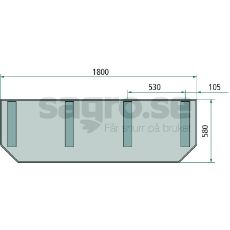 Fngduk 1800X580mm