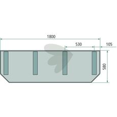 Fngduk 1800X580mm